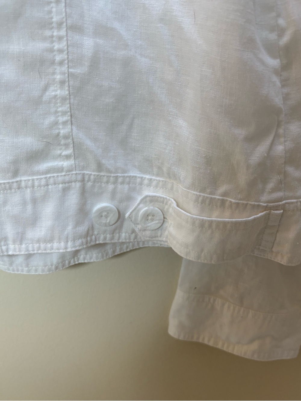 Rare Tommy Bahama White Linen Jacket—Two Palms Finished Edge - Picture 8 of 9